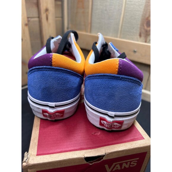 Vans Old Skool Mix & Match Sneakers Mens 10.5 Womens 12 Multicolor Suede Canvas - Picture 3 of 9